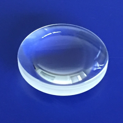Lente de vidrio óptico de 300 mm Lente de vidrio esférica de silicio fundido asférico biconvexo