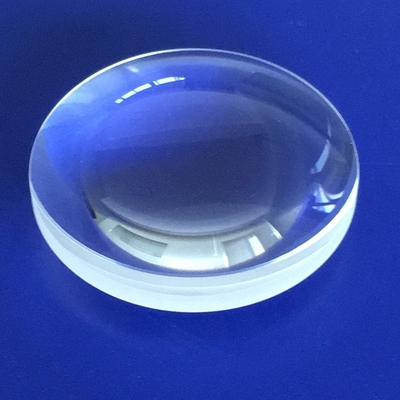 Lente de vidrio óptico de 300 mm Lente de vidrio esférica de silicio fundido asférico biconvexo