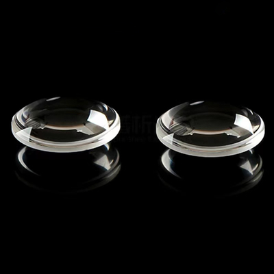 La lente convexa doble de PMMA 10.7m m llevó las lentes ópticas de la luz laser