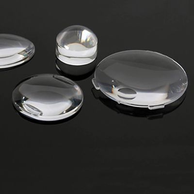 BK7 Lente de vidrio óptico PMMA 10-20mm Lente plana convexa