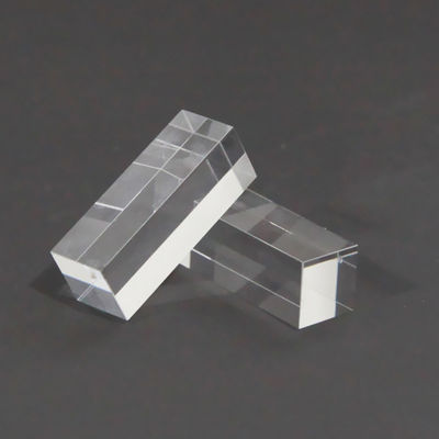 Prisma de cubo de cristal óptico de cuarzo ZnSe, prisma de división de haz de dispersión dicróico