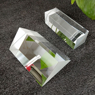 Prisma de cubo de cristal óptico de cuarzo ZnSe, prisma de división de haz de dispersión dicróico