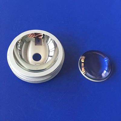 Copo reflector LED de material BK7 personalizado con diámetro de 25 mm y longitud focal de 150 mm